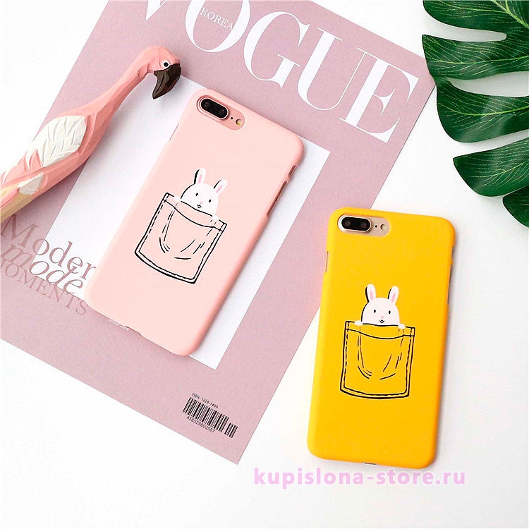 Чехол для iPhone «Зайка в кармашке» Чехол для iPhone «Зайка в кармашке»