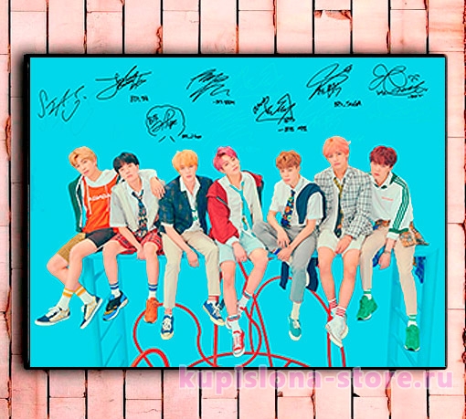 Постер «BTS» средний Постер «BTS» средний