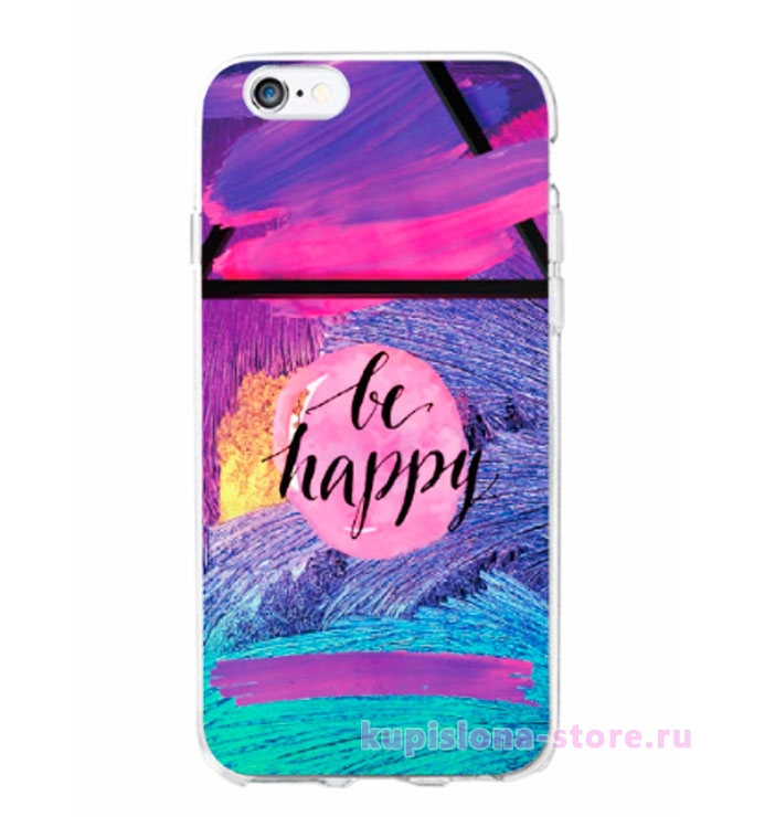 Чехол для iPhone «Be happy»