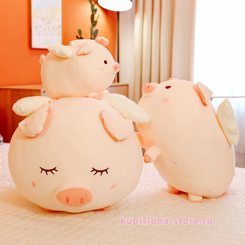 Мягкая игрушка «Angel pig» 75 см Мягкая игрушка «Angel pig» 75 см