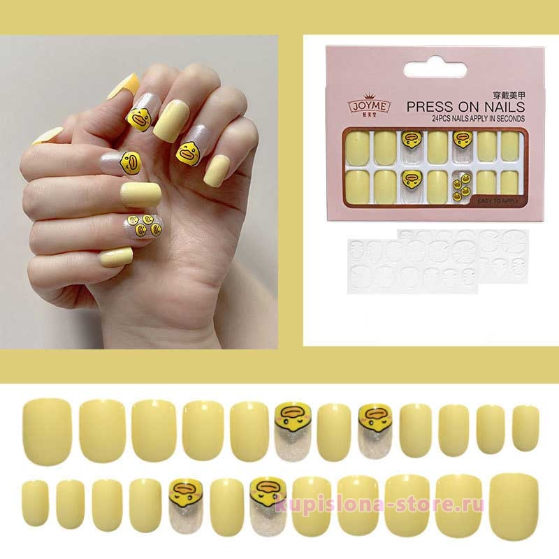 Набор накладных ногтей «Yellow duck» Набор накладных ногтей «Yellow duck»