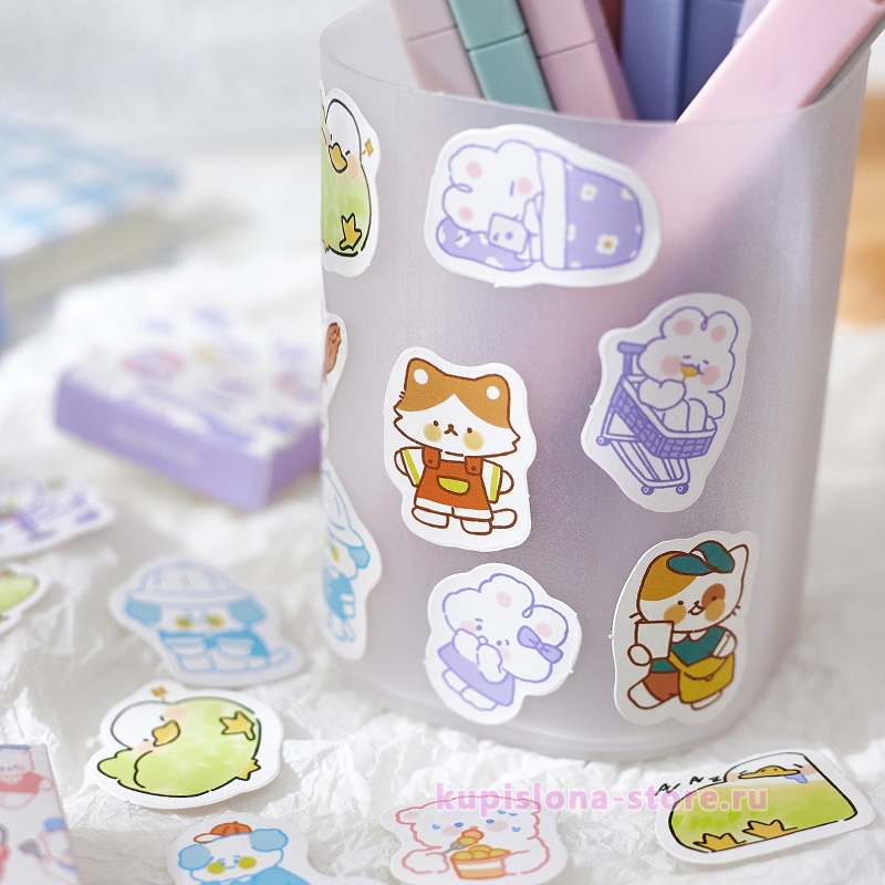 Набор наклеек «Playful rabbit» Набор наклеек «Playful rabbit»