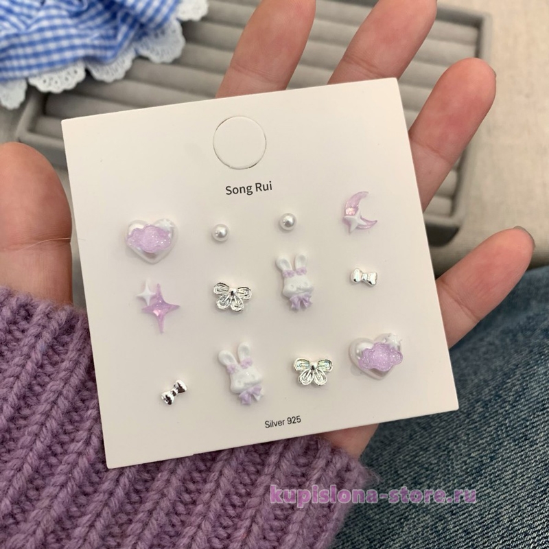 Набор сережек «Chic rabbit» Набор сережек «Chic rabbit»
