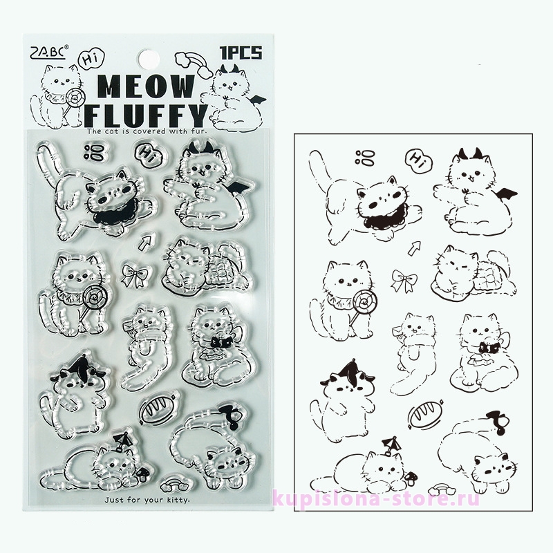 Набор штампов «Fluffy cat» Набор штампов «Fluffy cat»