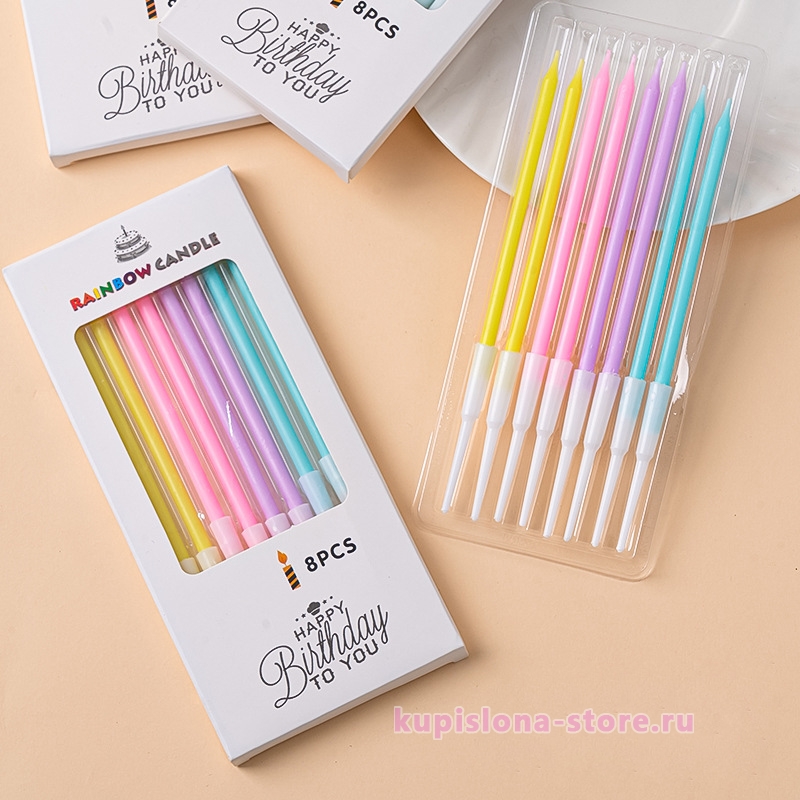 Набор свечей для торта «Colors»