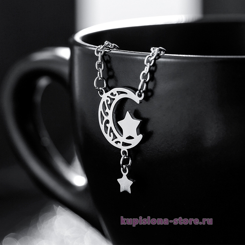 Подвеска на цепочке «Moon and stars» Подвеска на цепочке «Moon and stars»