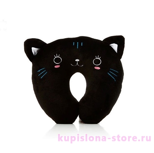 Подушка под шею «Черный Кот»