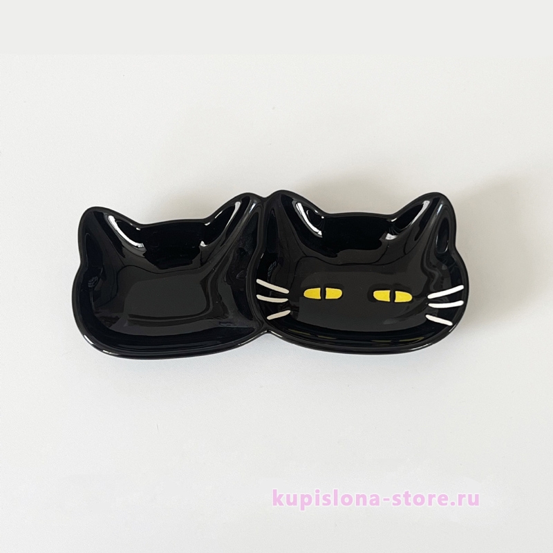 Тарелка «Double black cat» Тарелка «Double black cat»