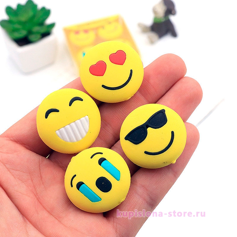 Набор стирательных резинок «Emoji»