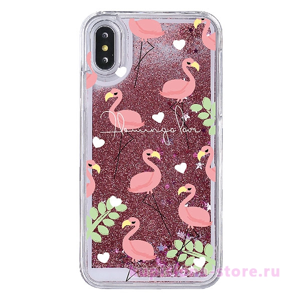 Чехол для iPhone «Flamingo love»