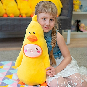 Мягкая игрушка-подушка «Банановая утка» 57 см