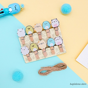 Набор прищепок «Sumikko gurashi» Набор прищепок «Sumikko gurashi»