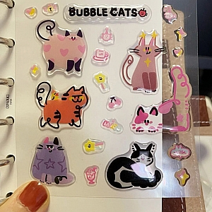 Набор наклеек «Bubble cat» Набор наклеек «Bubble cat»