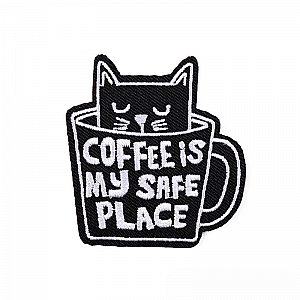 Нашивка «Coffee is my safe place»