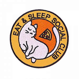 Нашивка «Eat & sleep social club»
