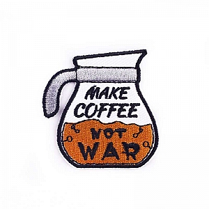 Нашивка «Make coffee not war»