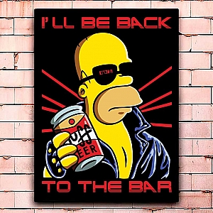 Постер «I'll be back to the bar» большой