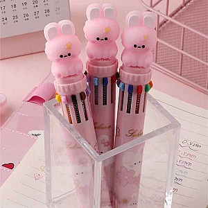 Ручка с 10-ю стержнями «Pink rabbit» Ручка с 10-ю стержнями «Pink rabbit»