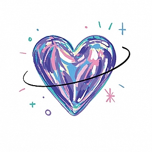 Временная татуировка «Holographic heart» Временная татуировка «Holographic heart»