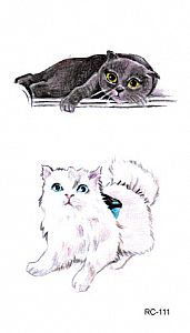 Временная татуировка «Two cats»