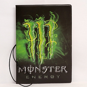 Обложка на паспорт «Monster energy»