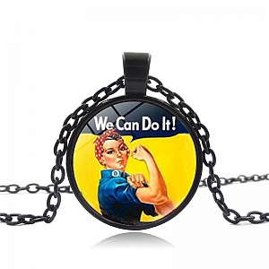 Кулон на цепочке «We Can Do It»