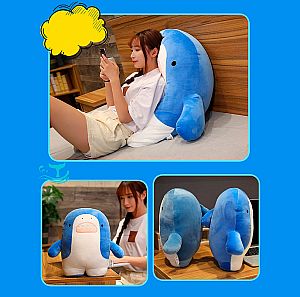 Мягкая игрушка-подушка «Акуленок» 60 см