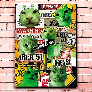 Постер «Alien cat»