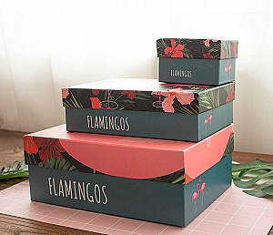 Подарочная коробка «Pink flamingo» большая