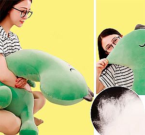 Мягкая игрушка для обнимашек «Спящий динозаврик»