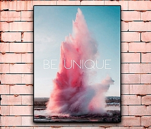 Постер «Be unique» средний
