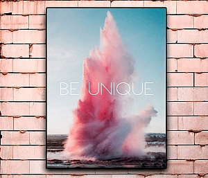 Постер «Be unique» большой