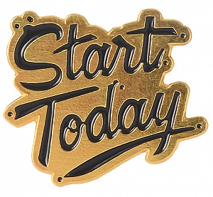 Брошь-значок «Start today»