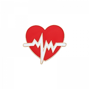 Брошь-значок «Стук сердца»