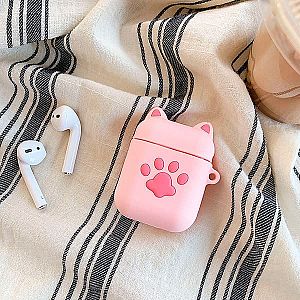 Чехол для AirPods «Pink cat paw»