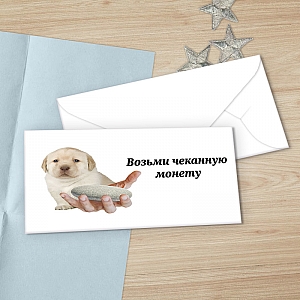 Денежный конверт «Чеканная монета»
