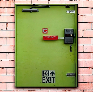 Постер «Emergency exit only»