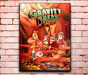 Постер «Gravity Falls» средний