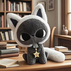 Игрушка мягконабивная «Кот с медалью»