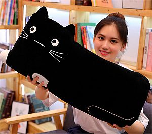 Мягкая игрушка-подушка «Черный котэ»