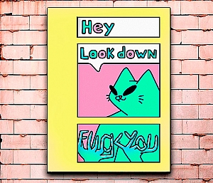 Постер «Look down» большой