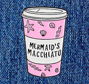 Брошь-значок «Mermaid's macchiato»