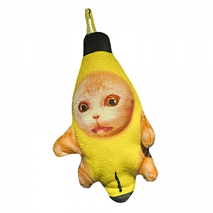 Мягкий брелок «Banana cat»