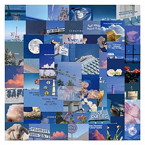 Набор наклеек «Blue landscape»