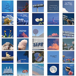 Набор наклеек «Blue landscape»