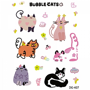 Набор наклеек «Bubble cat»