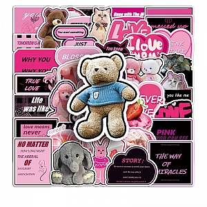 Набор наклеек «Pink love»