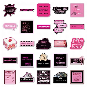 Набор наклеек «Pink love»