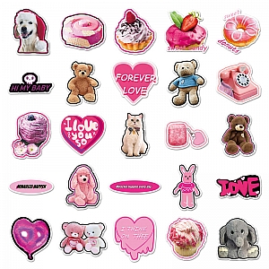 Набор наклеек «Pink love»