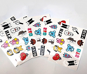 Временная татуировка «BT21»
